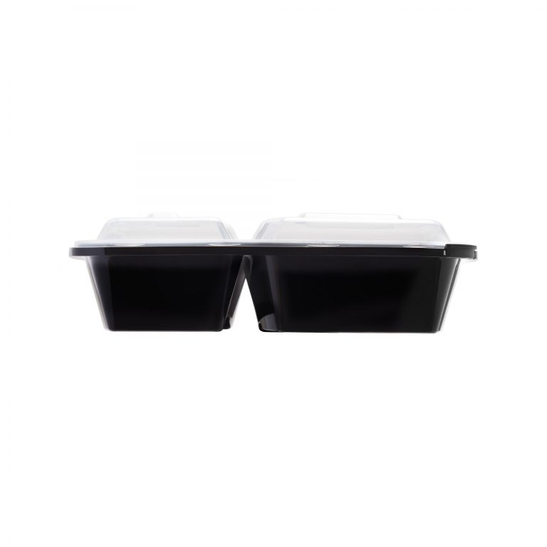 Tampered Proof Series - Rectangular Tabaoware - Three Compartments, Raised Lid 1