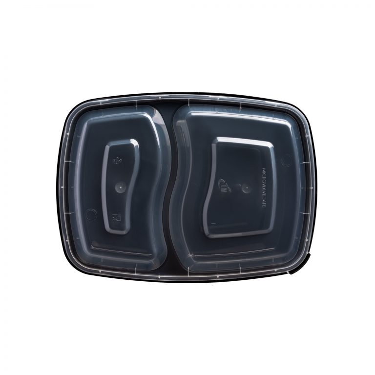 Tampered Proof Series - Rectangular Tabaoware - Two Compartments, Raised Lid 2