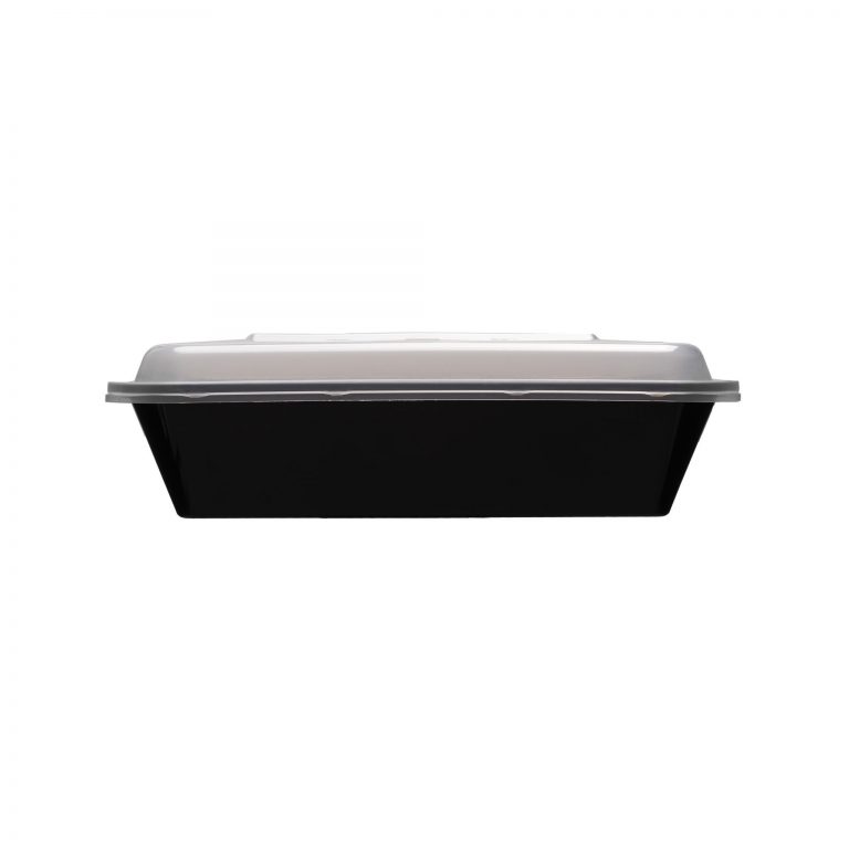 Value Series - Rectangular Tabaoware - One Compartment, Black 2